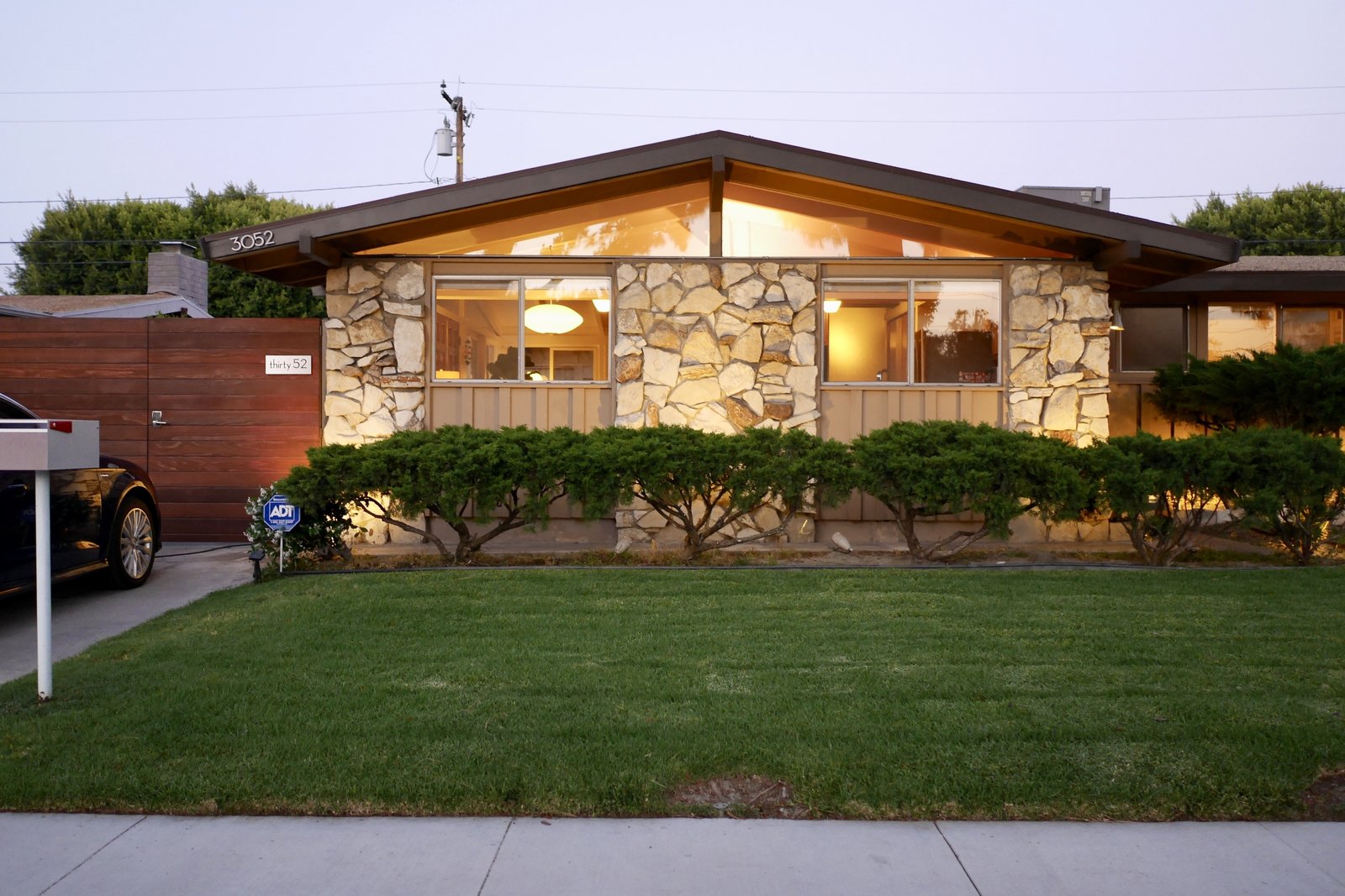 The house was built in 1954. However, this front is an extension that was done in 1962 to expand the dining space and the kitchen.