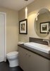 Remodeled powder room is clean, modern and compact. Photo 10 of The Ping Pong Home modern home