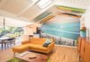 Open plan + Vintage surfboards + Engineered white Oak FSC Kentwood flooring from Metrofloors.com Photo 10 of The Beach Lab modern home