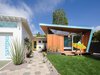 Modern home with Outdoor, Wood Patio, Porch, Deck, Grass, Small Patio, Porch, Deck, Pavers Patio, Porch, Deck, Raised Planters, Decking Patio, Porch, Deck, Hardscapes, Stone Patio, Porch, Deck, Concrete Patio, Porch, Deck, Front Yard, and Walkways. Front courtyard, concrete hex tile walkway. Water saving grass called Seashore Paspalum Photo 3 of Cardiff with A Side of Ranch