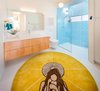 Open master bathroom + walk in shower, Custom tile and oval carpet by Andy Davis Designs Photo 17 of Cardiff with A Side of Ranch modern home