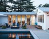 Modern home with Outdoor, Swimming Pools, Tubs, Shower, Back Yard, Wood Patio, Porch, Deck, Concrete Patio, Porch, Deck, and Hanging Lighting. pool and deck outside of french doors Photo 7 of Wild Way Remodel