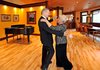 Modern home with Living Room. Philip and Avis taking advantage of their new ballroom Photo 6 of A Deltec Tree House