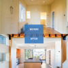 Before-and-After of Wallingford, single family residence open kitchen Photo of Contemporary Home With Chef's Kitchen modern home