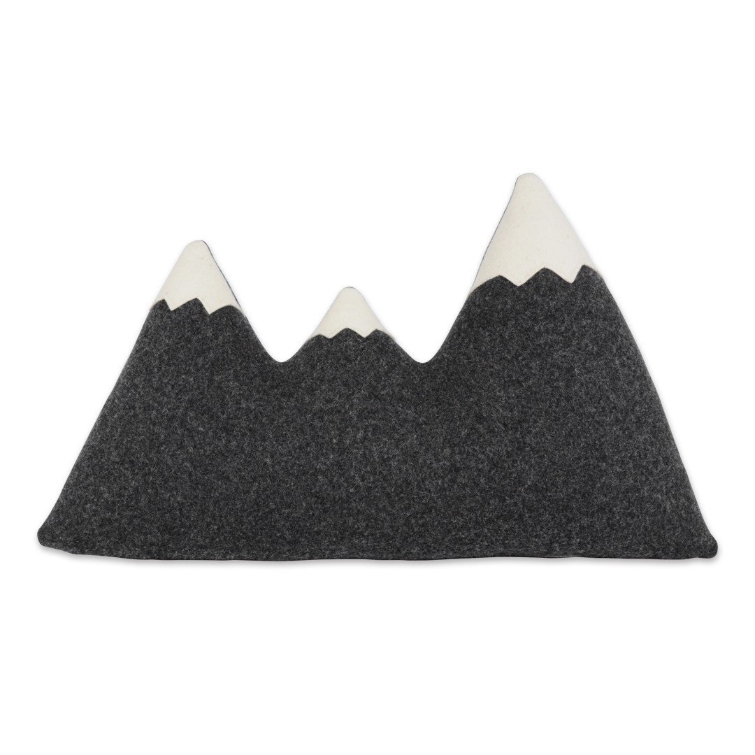 Three Peak Mountain Pillow

The three peaked mountain range cushion was inspired by yearly summer trips to Bend, Oregon and Three Sisters Wilderness. Formally known as the North Sister, Middle Sister and South Sister (informally named Faith, Hope and Charity), each peak exceeds 10,000 feet in elevation. Bring the mountains indoors.