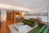 Living room features reclaimed flooring from The Hudson Company and overall textures reflecting modernity and a feel for craftsmanship. Photo 17 of An Historic TriBeCa Building Reborn modern home