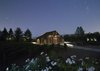 Modern home with Outdoor, Concrete Patio, Porch, Deck, Back Yard, Gardens, Flowers, Walkways, Wood Patio, Porch, Deck, and Wood Fences, Wall. Napa Valley barn at night Photo 8 of Napa Vineyard Barn