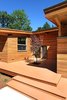 Entry courtyard with tree Photo 10 of Higgins Lake House modern home
