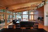 Living room looking toward lake Photo 18 of Higgins Lake House modern home