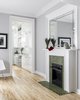 Modern home with Dining Room, Light Hardwood Floor, and Standard Layout Fireplace. Dining Room / Kitchen Photo 6 of Harlem Renaissance