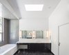 Modern home with Bath Room, Engineered Quartz Counter, Porcelain Tile Floor, Undermount Sink, Undermount Tub, and Recessed Lighting. Bathroom Photo 20 of View House