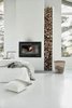 Modern home with Living Room, Two-Sided Fireplace, Recessed Lighting, and Coffee Tables. Biofire Photo of Ritz Rest