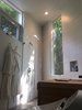 Modern home with Bath Room, Freestanding Tub, Soaking Tub, Open Shower, and Corner Shower. Master bathroom
We used a Japanese Hinoki soaking tub customized to fit the space. The angled shower space was a result of compliance with setback line, but also provides privacy. Photo 5 of Hollin Hills 2017 Renovation