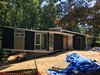 Modern home with Exterior and Mid-Century Building Type. Exterior during construction Photo 6 of Hollin Hills 2017 Renovation