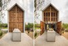 Modern home with Exterior, House Building Type, Wood Siding Material, Concrete Siding Material, and Gable RoofLine. La Casa Pequena in Oaxaca, Mexico Photo 3 of La Casa Pequena