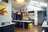A look back to the more functional side of the kitchen. The skylights puncture the ceiling & cast natural light through-out the day. Eco-resin partitions & doors add a special secondary element.
Photos by: Black Olive Photographic Photo 2 of SMITH Kitchen modern home