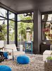 Modern home with Living Room, Rug Floor, Chair, and Floor Lighting. Photographer: Casey Dunn Photo 4 of West Lake Hills Residence