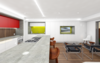 View of kitchen / living areas Photo 5 of DC Waterfront Residence modern home