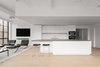 Modern home with Kitchen, Quartzite Counter, and White Cabinet. Boffi Georgetown Condo Kitchen Photo 5 of Boffi Georgetown Condo