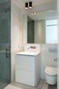 Modern home with Bath Room and Porcelain Tile Floor. Boffi Georgetown Waterfront Condo Project - Guest Bath Photo 11 of Waterfront Condo Project