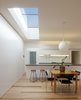 Modern home with Dining Room, Pendant Lighting, Table, Chair, Medium Hardwood Floor, and Stools. Kitchen & Dining Photo 8 of Residence L&N