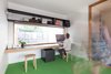 Modern home with Office, Desk, Carpet Floor, Shelves, and Study Room Type. Study Desk Photo 5 of Residence AD&H