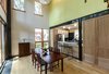 Modern home with Dining Room. white(out) house: an open floor plan allows easy flow of kitchen, dining, and living areas on the first floor. Photo of white(out) house