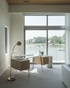 Modern home with Office, Desk, Chair, Study Room Type, Lamps, and Carpet Floor. Master suite office Photo 12 of Long Island Sound House