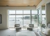 Modern home with Bedroom, Bed, Night Stands, Chair, Recessed Lighting, and Carpet Floor. Master bedroom Photo 13 of Long Island Sound House