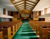 Occupying an entire city block on a busy corner of Main Street in downtown Midland, the First Methodist Church was designed by Alden B. Dow in 1947. Photo of The First Methodist Church of Midland by Alden B. Dow modern home