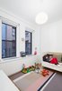 Round Pendant lighting uplights the re-plastered ceiling giving a feeling of additional height to the bedroom. Photo 8 of Prewar Modern Upgrade modern home