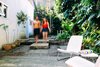 Modern home with Outdoor, Back Yard, Trees, Hardscapes, Walkways, Concrete Patio, Porch, Deck, Plunge Pools, Tubs, Shower, Small Pools, Tubs, Shower, and Stone Patio, Porch, Deck. Beautiful flowing back patio space Photo 6 of La Llave del Golfo Airbnb
