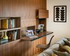 walnut shelving and flip-down desk Photo 7 of Marin Midcentury modern home