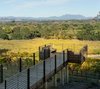 Modern home with Outdoor, Wood Patio, Porch, Deck, Trees, Walkways, Shrubs, Gardens, and Decking Patio, Porch, Deck. The belvedere vantage point to enjoy the vineyards Photo 15 of Hilltop Haven