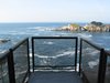 Modern home with Outdoor, Hardscapes, Wood Patio, Porch, Deck, Decking Patio, Porch, Deck, and Metal Fences, Wall. Expansive ocean views Photo 6 of On the Edge