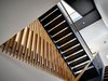 Modern home with Staircase, Metal Tread, Wood Tread, Metal Railing, and Wood Railing. Stair screen Photo 8 of The Historic Ely Building