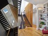 Modern home with Staircase, Wood Tread, Metal Tread, Wood Railing, and Metal Railing. Reading nook + Stairwell Photo 9 of The Historic Ely Building