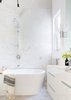 Modern home with Bath Room, Ceiling Lighting, and Pendant Lighting. Master Bath Photo 17 of Moody Mission Victorian