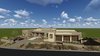 Modern home with Exterior and Stone Siding Material. Rendering of a current home design. Photo of Designing on a sloped landscape