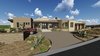 Modern home with Exterior, Metal Roof Material, Stone Siding Material, House Building Type, and Stucco Siding Material. Rendering of a current home design. Photo 3 of Designing on a sloped landscape