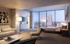 Modern home with Bedroom. Master bedroom suite with sitting room and expansive windows. Photo 5 of The Residences at The Sawyer