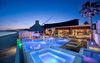 Modern home with Outdoor, Large Patio, Porch, Deck, Swimming Pools, Tubs, Shower, and Salt Water Pools, Tubs, Shower. The oceanfront pool terrace at the recently remodeled Villa Serena. Photo of A Contemporary Makeover Transforms Oceanfront Villa Serena