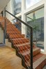 A contemporary staircase is heightened by a series of striking, clerestory windows Photo 5 of Sleek West Hollywood Contemporary modern home