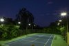 Modern home with Outdoor. A sunken, championship-sized tennis court is surrounded by mountain views. Photo 7 of Authentic 1930s Country English Compound in Fryman Canyon