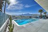 Modern home with Outdoor. The hotel's 90-degree mineral water pool and 104-degree spa is set amidst palm trees and the picturesque San Jacinto Mountains. Photo 2 of An Award-Winning Midcentury Modern Hotel & Spa Hits the Market