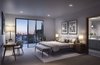 A penthouse master bedroom suite with private terrace. Photo 3 of Vica Brings Contemporary Living to One of L.A.’s Most Historic Neighborhoods modern home