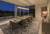 The dining room with terrace overlooking city views. Photo 4 of An Architectural Masterpiece Shines Above the Bel Air Golf Course modern home