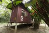 The boxes are supported by high structure to not interfere on the original ground Photo 4 of Ubatuba House modern home