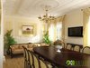 Modern home with Dining Room, Chair, Table, Ceiling Lighting, Pendant Lighting, Light Hardwood Floor, and Slate Floor. Gorgeous Modern 3D Classic Dining Room Design View Photo of Graceful Interior Residential Dining Room Design View
