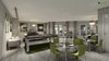 Modern home with Living Room, Bench, Chair, Sofa, End Tables, Floor Lighting, Coffee Tables, Pendant Lighting, Wall Lighting, and Ceiling Lighting. Stylish 3D Club House Design View Photo of Beautiful and Stylish 3D Club House Design View